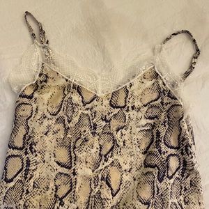 Snake print tank top
